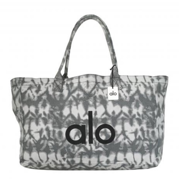 ALO Yoga Handbags - Alo Yoga Grey Tie Dye Shopper Tote Bag